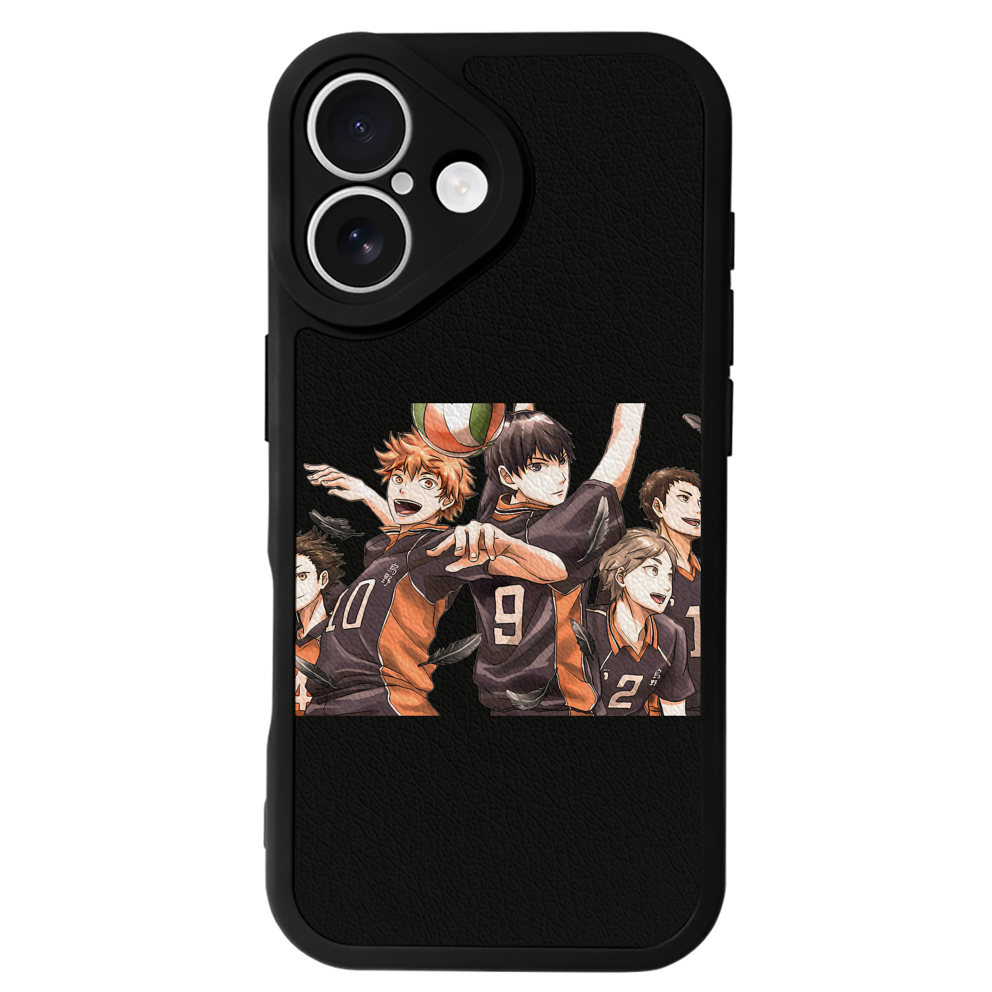 （画像用） ハイキュー!! Haikyu!! 【iPhone 16シリーズ対応】シリコンスマホケース（レザー調） 材質：シリコン